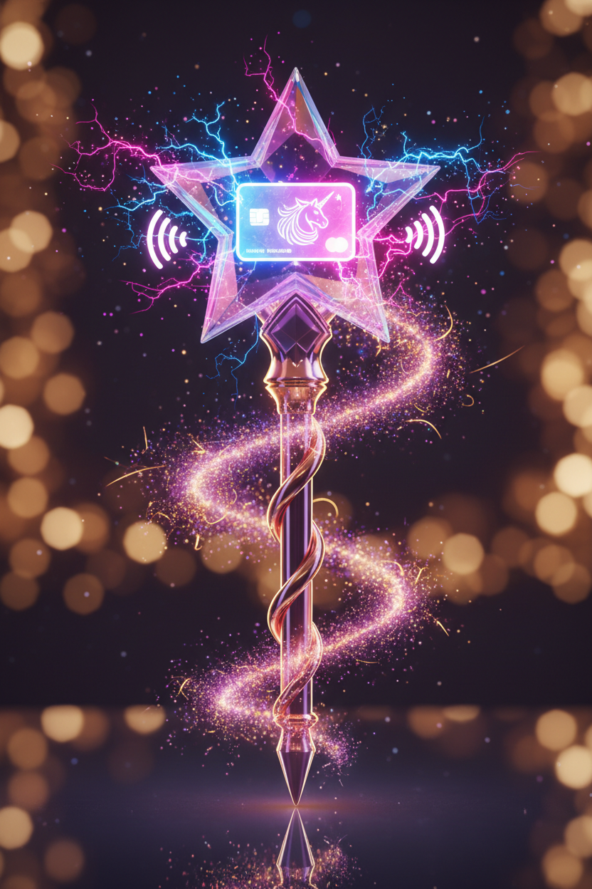Creative Magic Wand Payment Holder Portable!✨